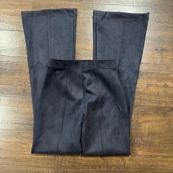 Spanx Faux Suede Flare Pant Classic Navy Size XS Tall Women - Picture 5 of 12